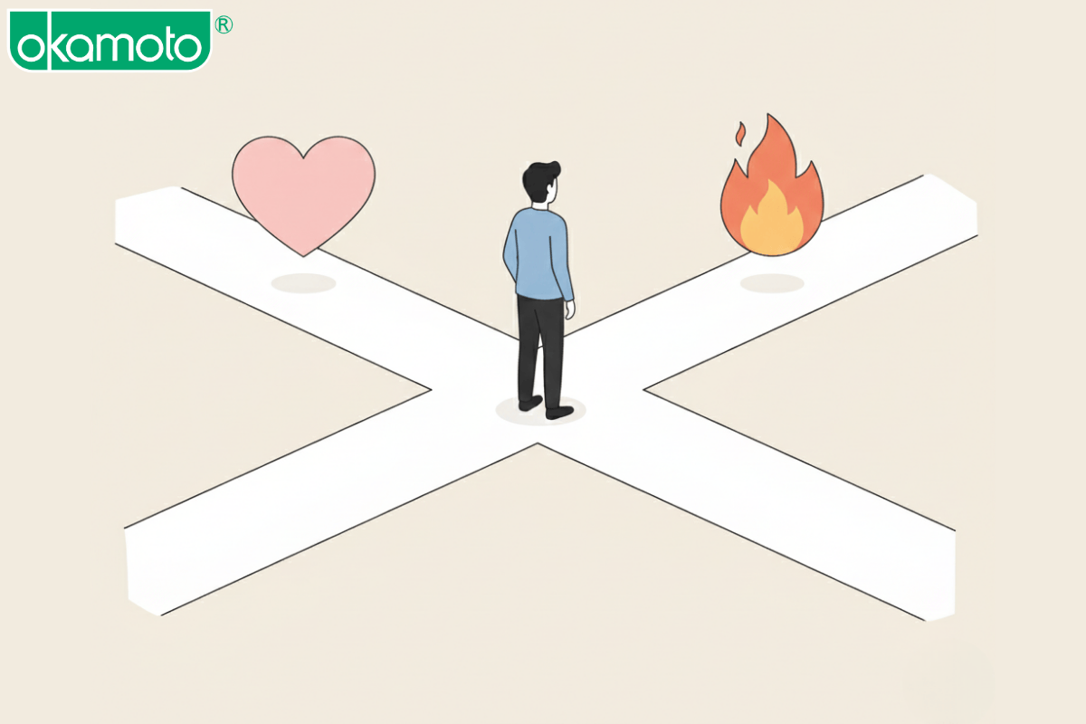 xung đột giữa tình yêu và ham muốn trong quan hệ, phân tích tâm lý sinh học