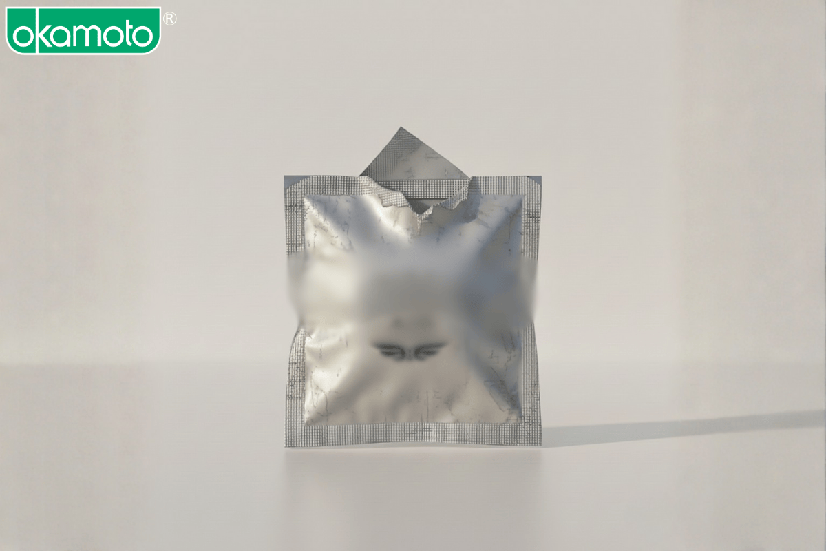 Bao bì gói bao cao su bị rách