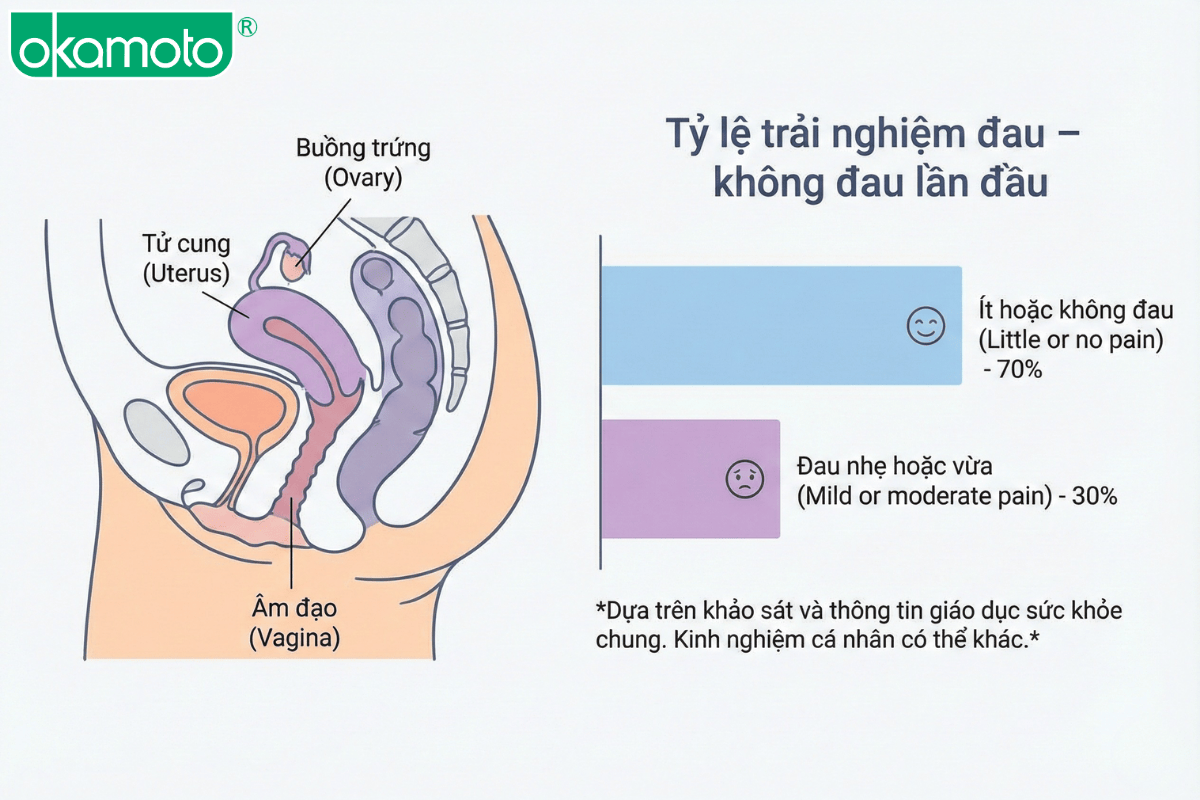 lần đầu quan hệ có đau không và sự thật khoa học về màng trinh