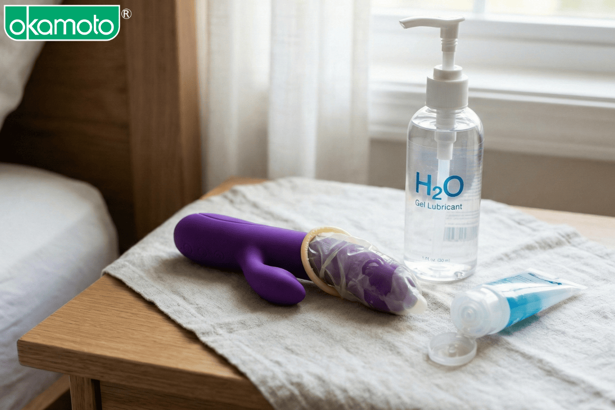kết hợp sex toys và bao cao su để tình dục an toàn