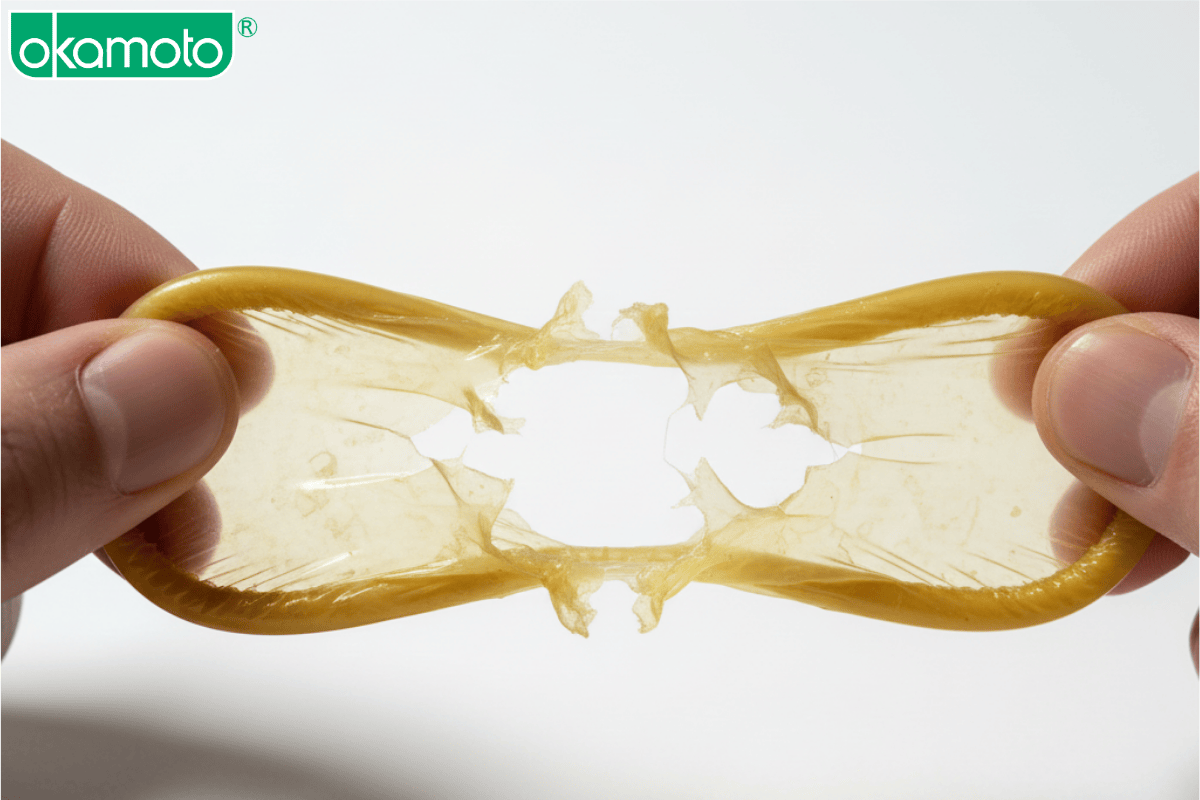 Bao cao su bị giòn dễ rách - dấu hiệu đã hết hạn sử dụng