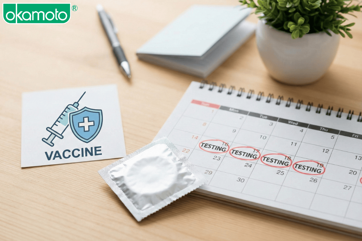 thực hành tình dục an toàn với bao cao su và xét nghiệm STI