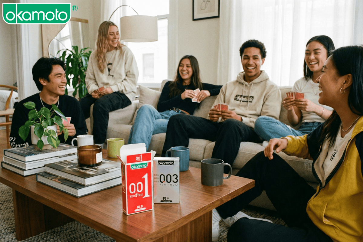 bao cao su Okamoto cho tình dục an toàn Gen Z