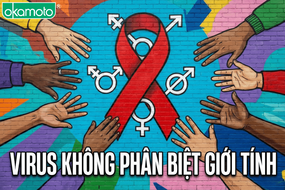 HIV lây qua đường tình dục không phân biệt giới tính