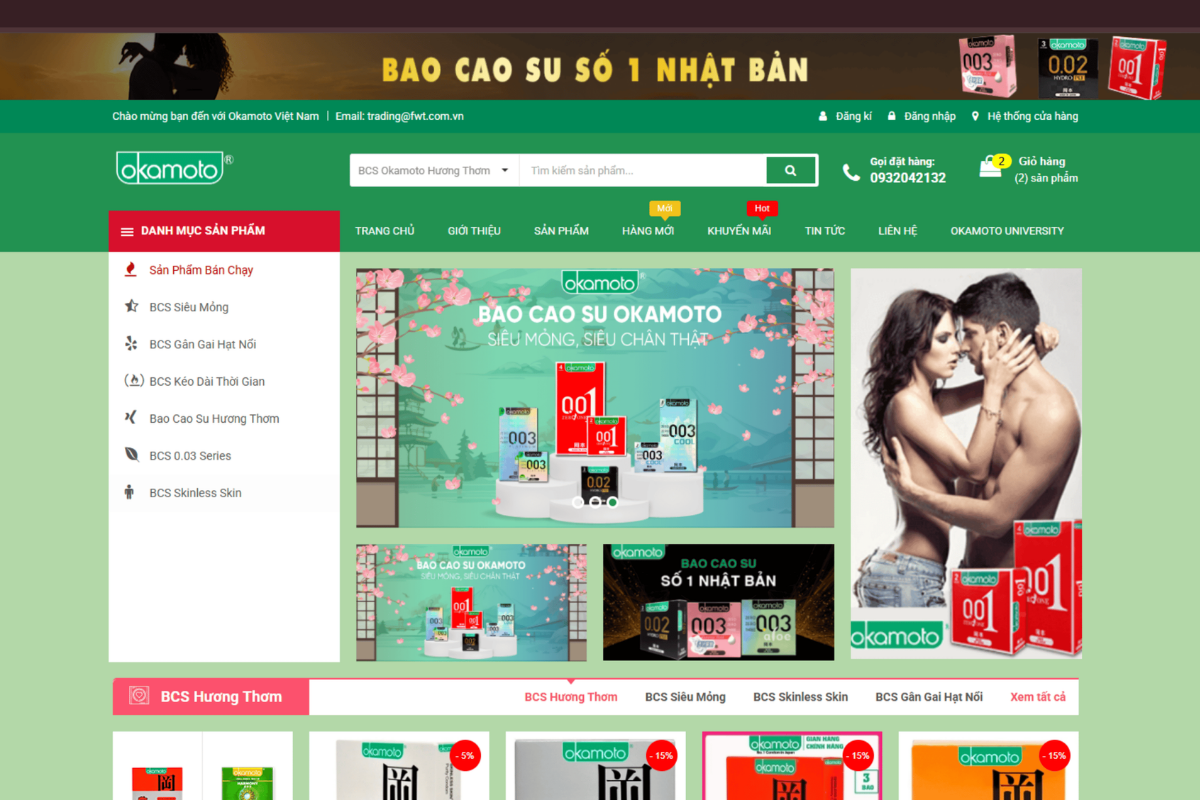 Website chính thức của Okamoto Việt Nam 