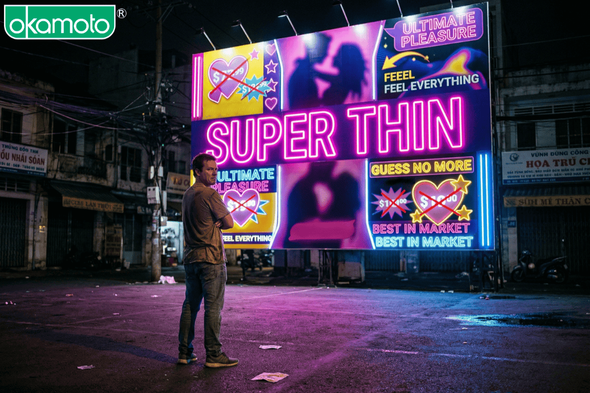 Sự hoài nghi của người tiêu dùng về quảng cáo bao cao su siêu mỏng 0.01mm.