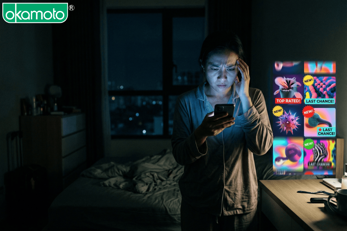 Hội chứng sợ bỏ lỡ FOMO khi lựa chọn sản phẩm hỗ trợ tình dục.