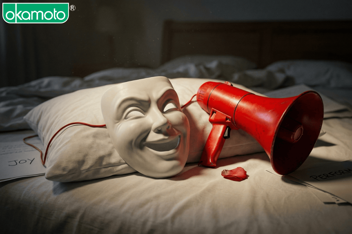 Sự giả tạo và biểu cảm cường điệu cực khoái chốn phòng the.