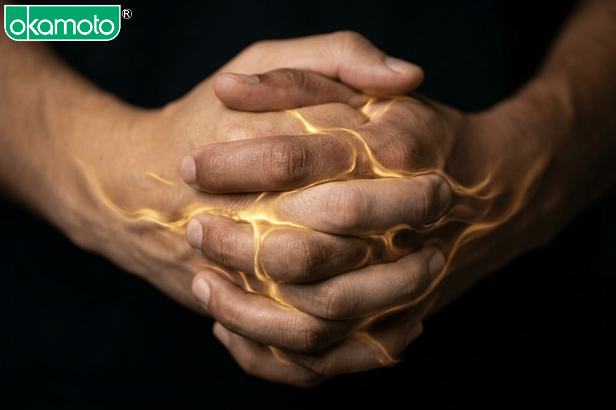Hình ảnh ẩn dụ về hormone gắn kết oxytocin trong tình yêu.