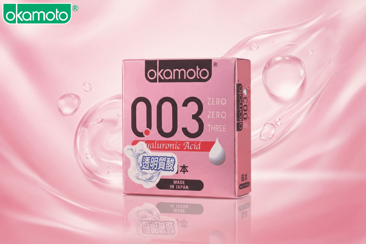 Sản phẩm Okamoto 0.03 HA hỗ trợ độ ẩm tự nhiên khi quan hệ