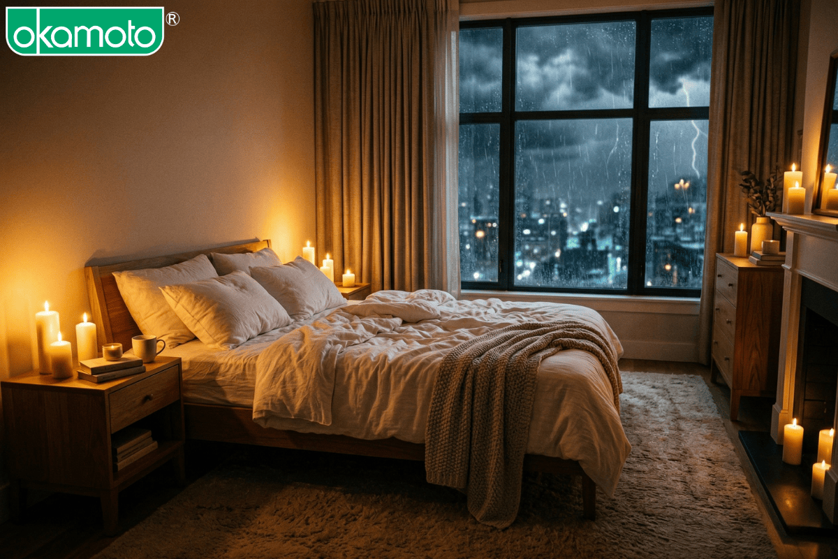 Phòng ngủ là nơi giải tỏa stress và tái tạo năng lượng cho cặp đôi.