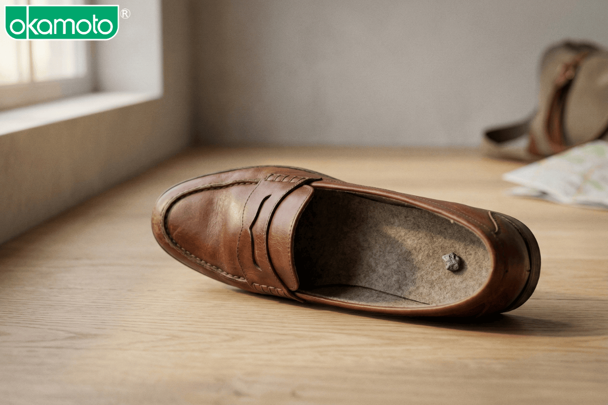 Viên sỏi nhỏ trong giày tượng trưng cho sự khó chịu làm gián đoạn trải nghiệm