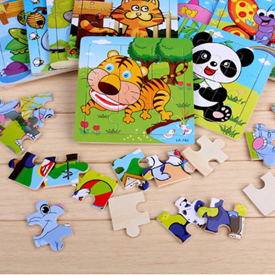 Bộ 20 Tranh Ghép Gỗ 2D Hình Con Vật Và Phương Tiện Giao Thông ...