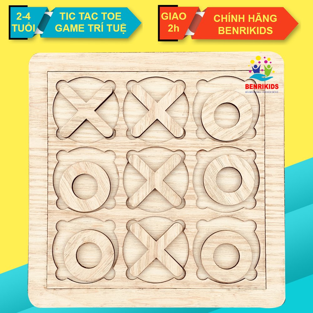 Đồ Chơi Trẻ Em, Game Tic Tac Toe Cờ Caro Phiên Bản Nhí Cho Bé Từ