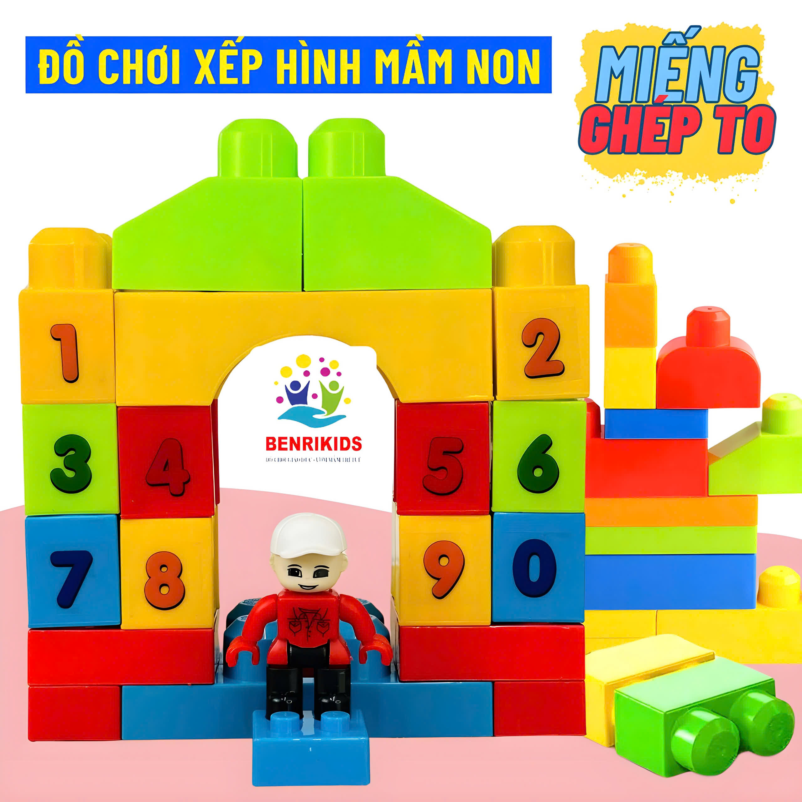 Túi Đồ Chơi Xếp Hình Số Học Giúp Bé Vừa Chơi Vừa Làm Quan Số Đếm Tập Làm Các Phép Toán