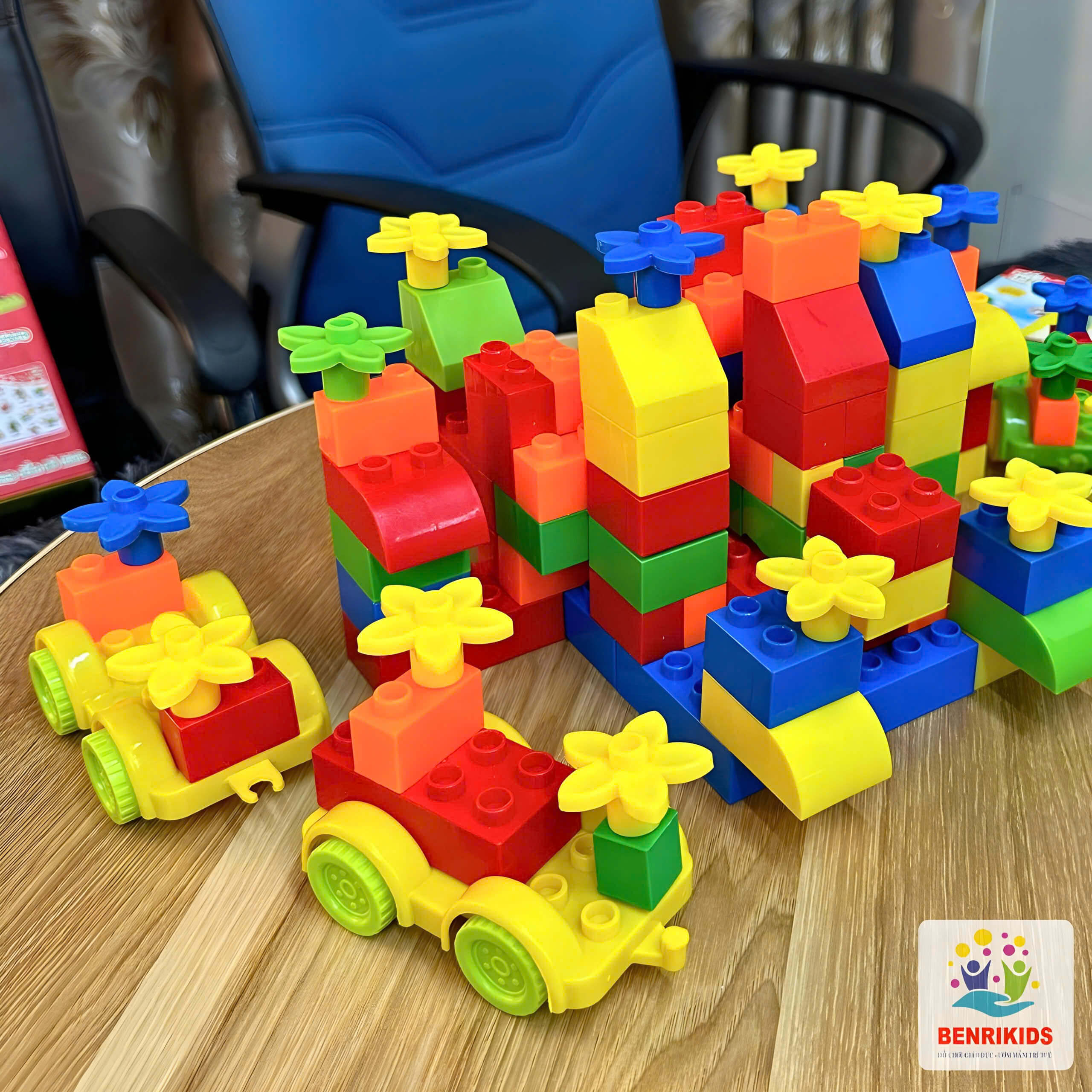 Bộ Đồ Chơi Ghép Hình Cho Bé Benrikids Bằng Nhựa 105 Chi Tiết, Đồ Chơi Xếp Hình Thông Minh Trẻ Em