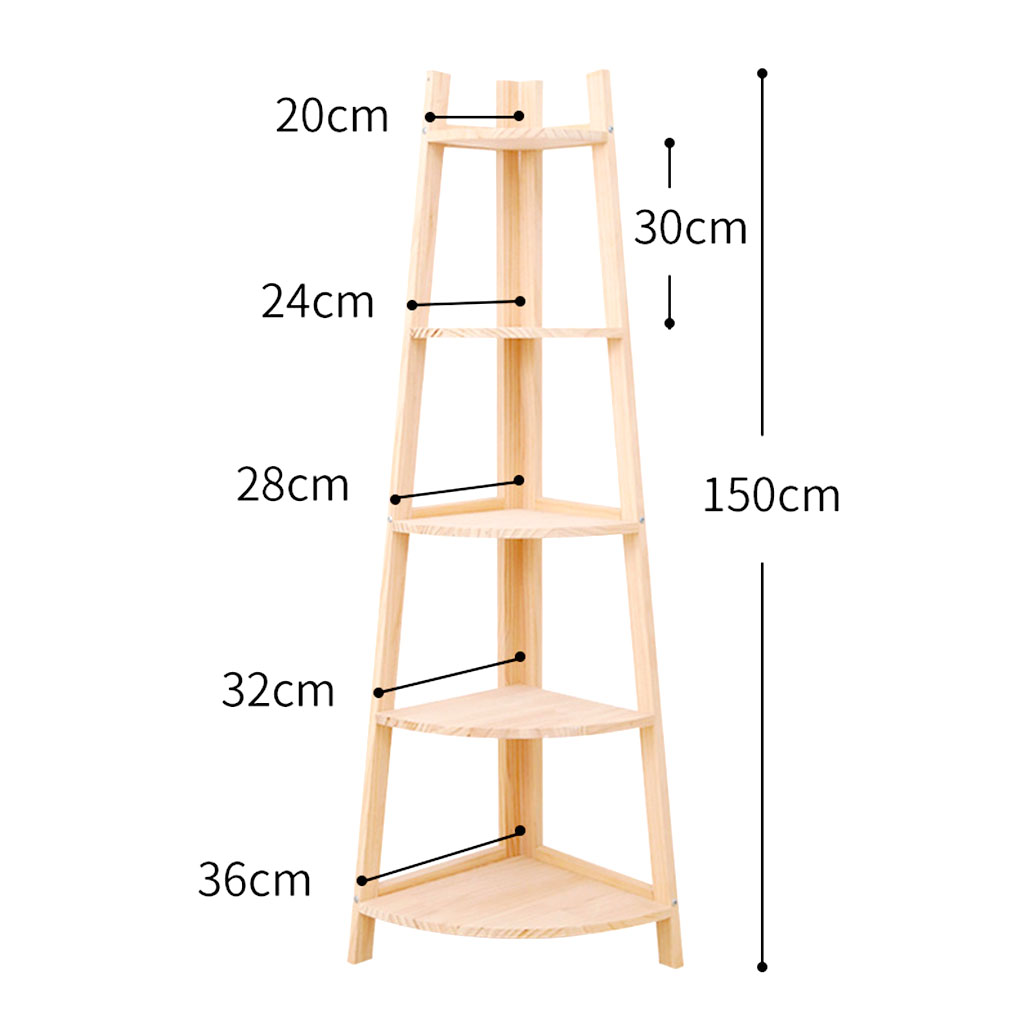 Kệ Góc 5 Tầng Đựng Đồ Chơi - Trang Trí Decor Phòng Học Mầm Non - Nhà Trẻ