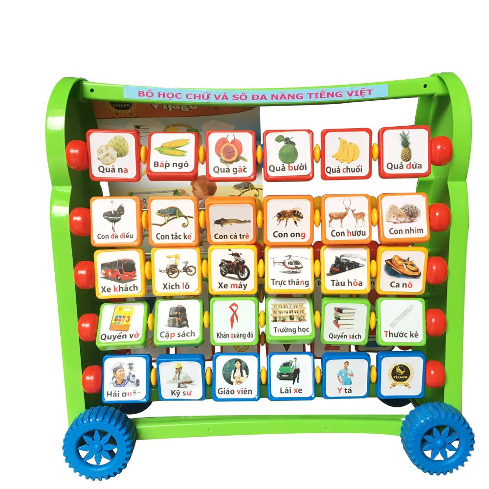 Bảng Chữ Số Đa Năng 9 Trong 1 VIJAGO039 Hình Siêu Nhân Nhện Cho Bé Làm Quen Với Chữ Và Số