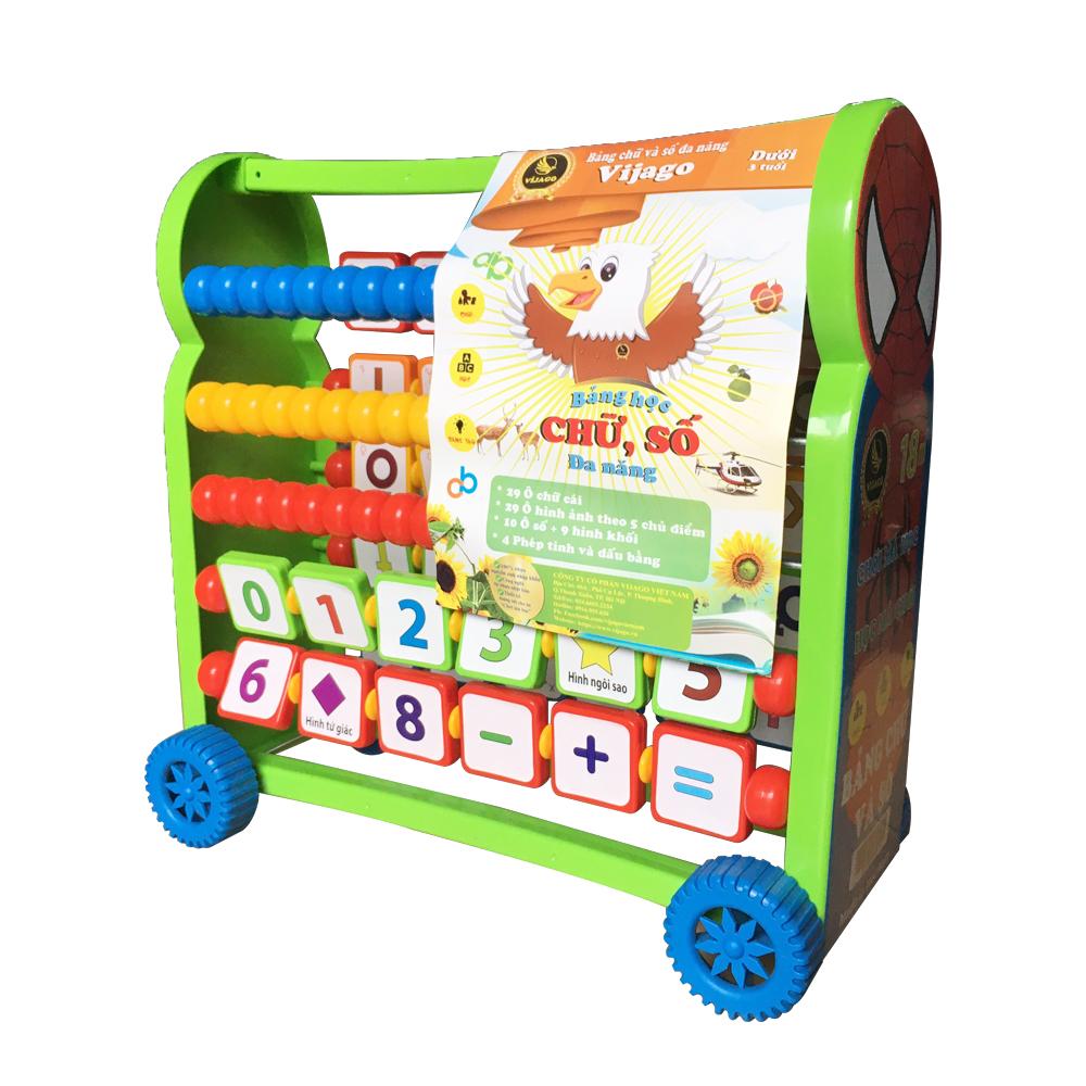 Bảng Chữ Số Đa Năng 9 Trong 1 VIJAGO039 Hình Siêu Nhân Nhện Cho Bé ...
