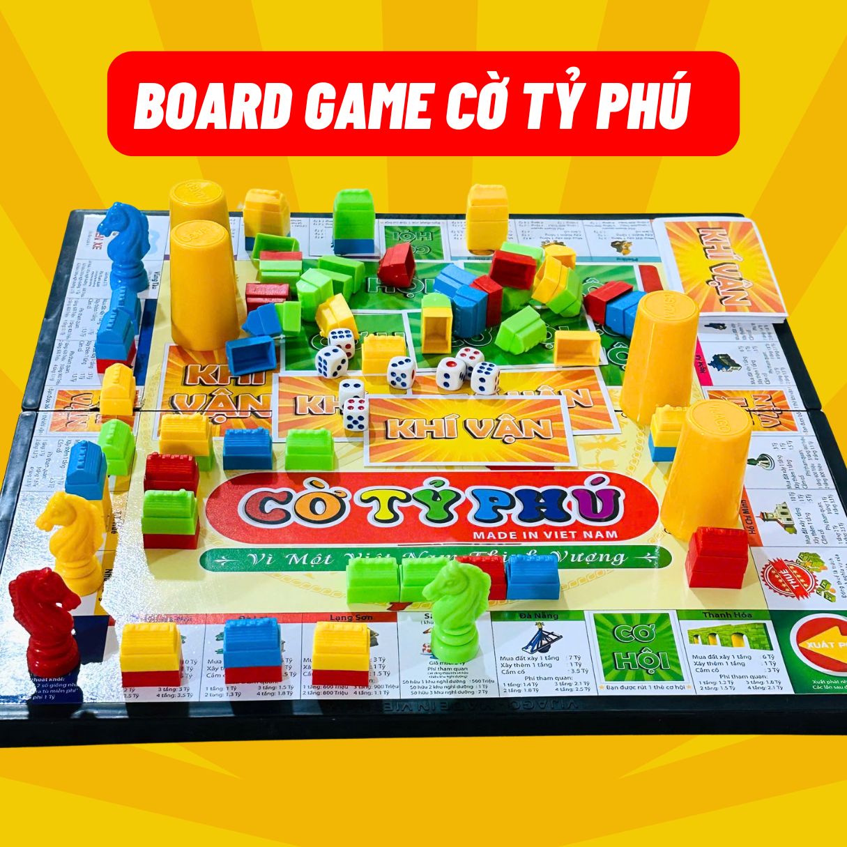 Cờ Tỷ Phú Việt Nam  Phiên Bản Các Địa Danh Boardgame Vui Nhộn