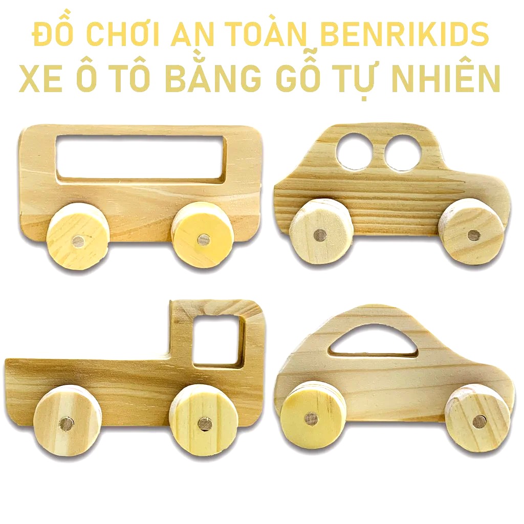 Bộ 4 Mô Hình Xe Ô Tô Thuần Mộc Giúp Bé Phát Triển Các Kỹ Năng Cơ Bản Đồ Chơi Giáo Dục Benrikids Bộ 4 Mô Hình Xe Ô Tô Thuần Mộc Giúp Bé Phát Triển Các Kỹ Năng Cơ Bản Đồ Chơi Giáo Dục Benrikids