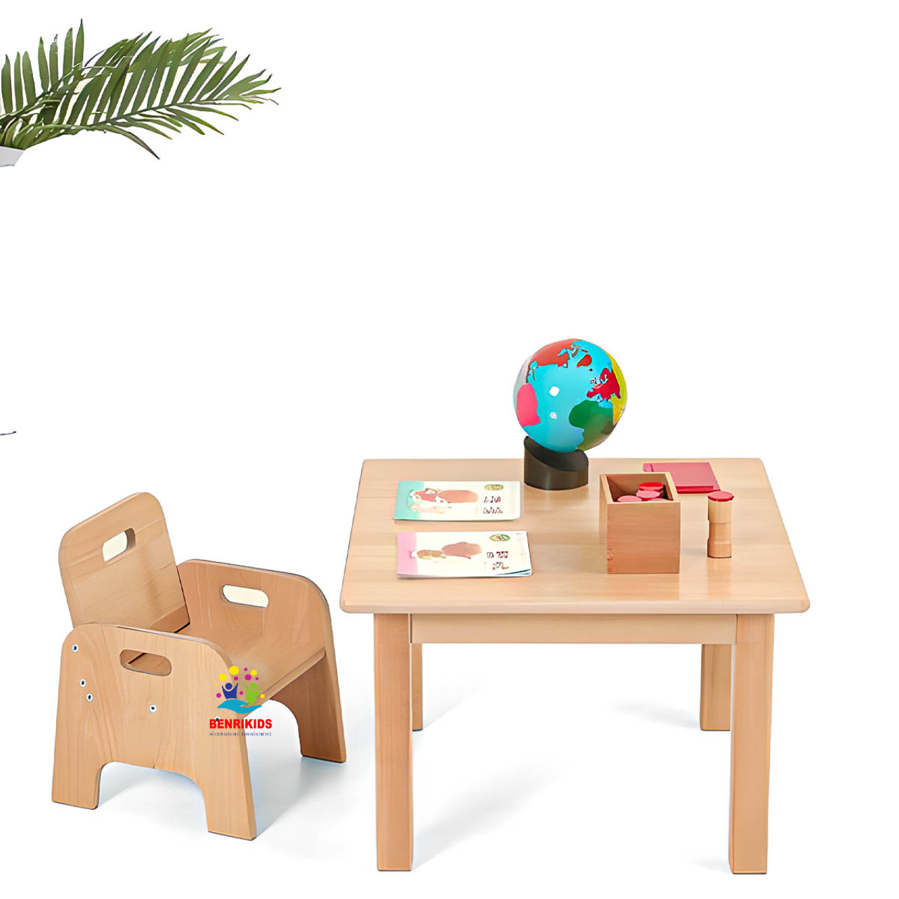 Ghế Gỗ Trẻ Em Montessori Cho Bé - Thiết Bị Phòng Học Mầm Non