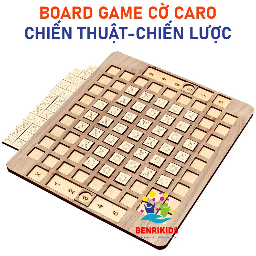 Board Game Gia Đình Vui Nhộn Cờ Búng - Ô Ăn Quan - Cờ Caro Kèm Bàn Tỷ Số - Cờ Cá Ngựa Gỗ - Cờ 4 Trong 1 Hàng Việt Nam