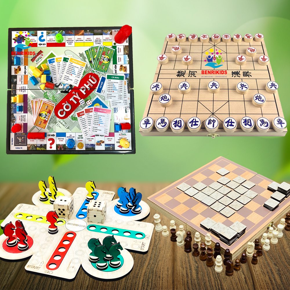 Đồ Chơi Board Game Giải Trí Tại Nhà Siêu Vui Nhộn,Cờ Tỷ Phú,Đua Ngựa,