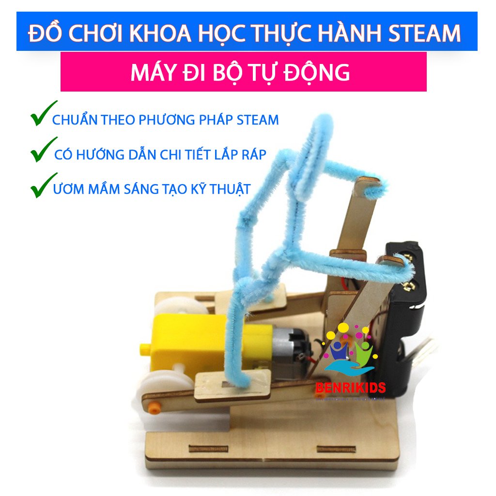 DIY Đồ Chơi Tự Làm Tại Nhà Bộ Học Liệu STEAM Chạy Bằng Pin Cho Bé Lắp Ráp Và Sáng Tạo Đồ Chơi Khoa Học Và Công Nghệ