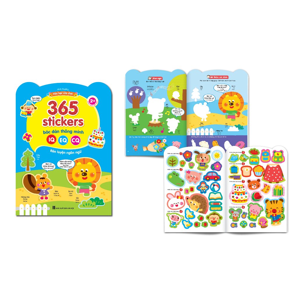 Bộ 6 Cuốn 365 Stiker Bóc Dán Thông Minh