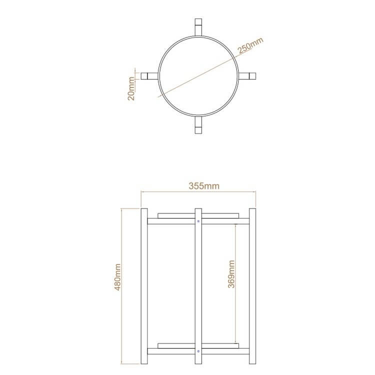 Kệ Để Cây Cảnh Chậu Hoa Bằng - Đôn Gỗ Để Chậu Hoa