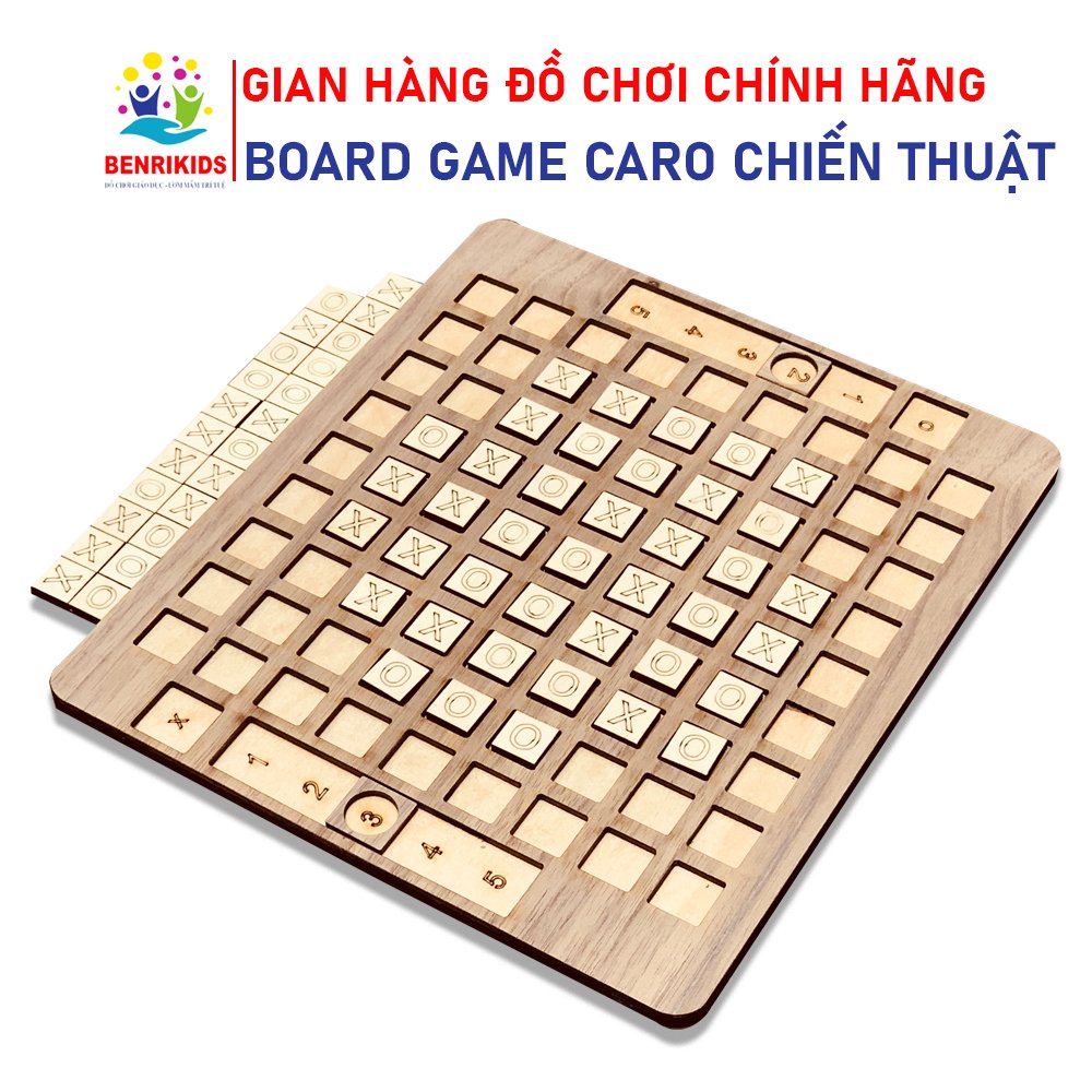 Đồ Chơi Board Game Cờ Caro Bằng Gỗ Phiên Bản Mới Kèm Cột Chia Tỷ Số Thú Vị Cho Người Chơi