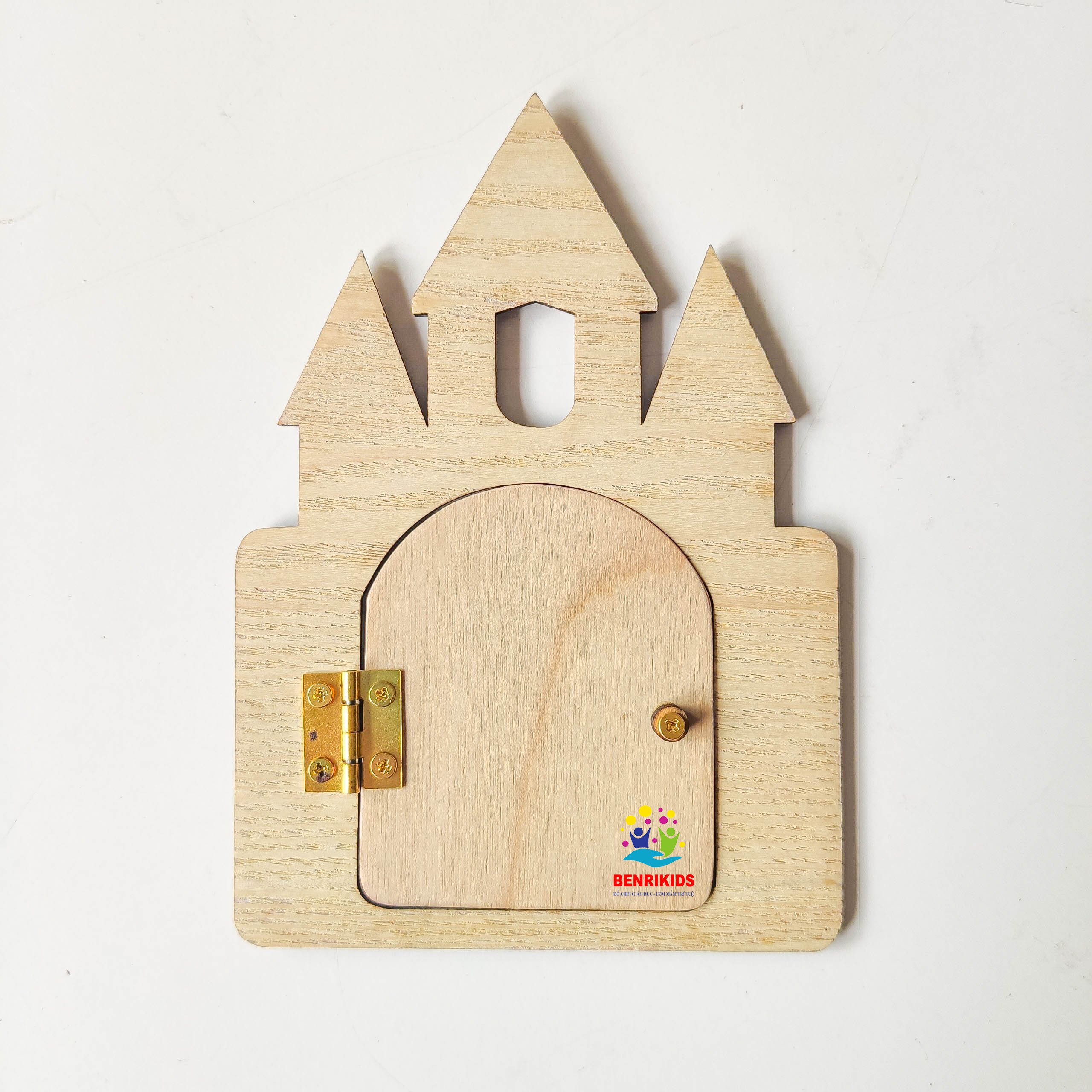 Lâu Đài Kèm Cửa - Phụ Kiện Làm Bảng Bận Rộn Busy Board