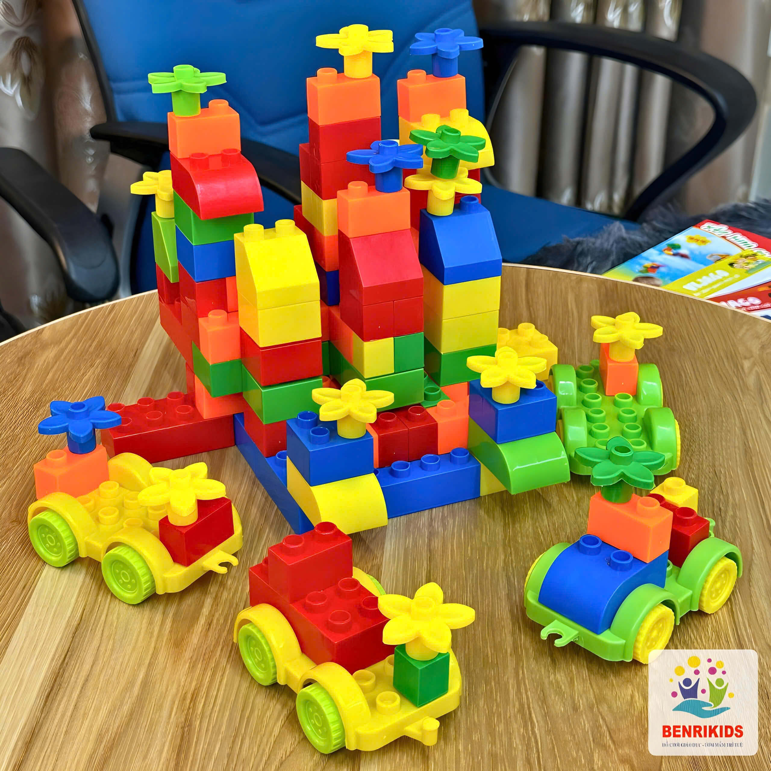 Bộ Đồ Chơi Ghép Hình Cho Bé Benrikids Bằng Nhựa 105 Chi Tiết, Đồ Chơi Xếp Hình Thông Minh Trẻ Em