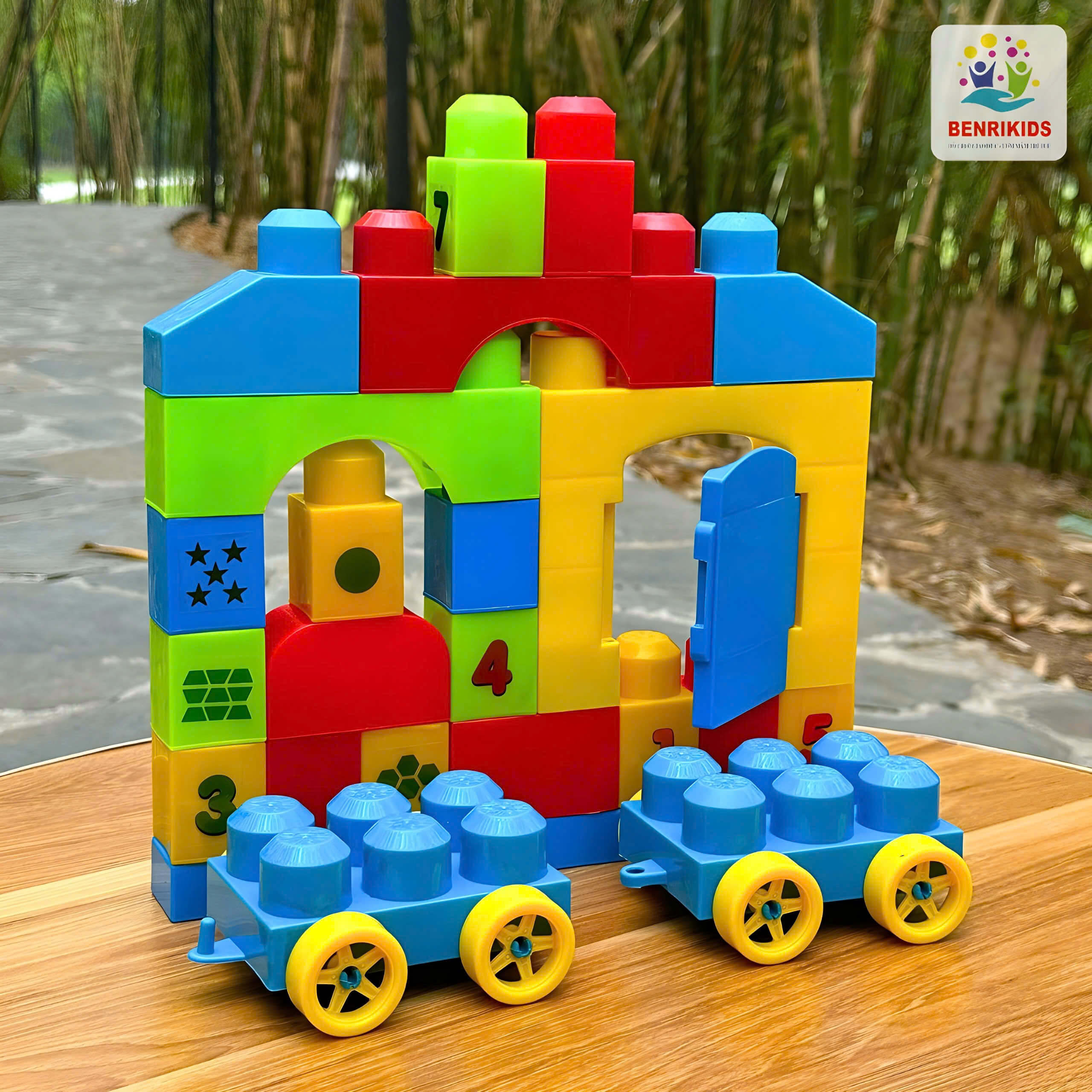 Đồ Chơi Xếp Hình Cho Bé 33 Chi Tiết Khối Nhựa Lớn ABS An Toàn, Ghép Hình Phát Triển Tư Duy Trẻ Em