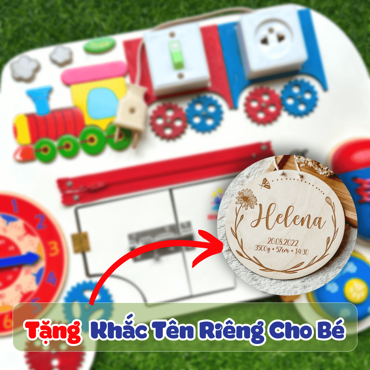 Bảng Đồ Chơi Bận Rộn Busy Board Ô Tô Đồ Chơi Thông Minh Cho Bé Học Kỹ Năng Cơ Bản