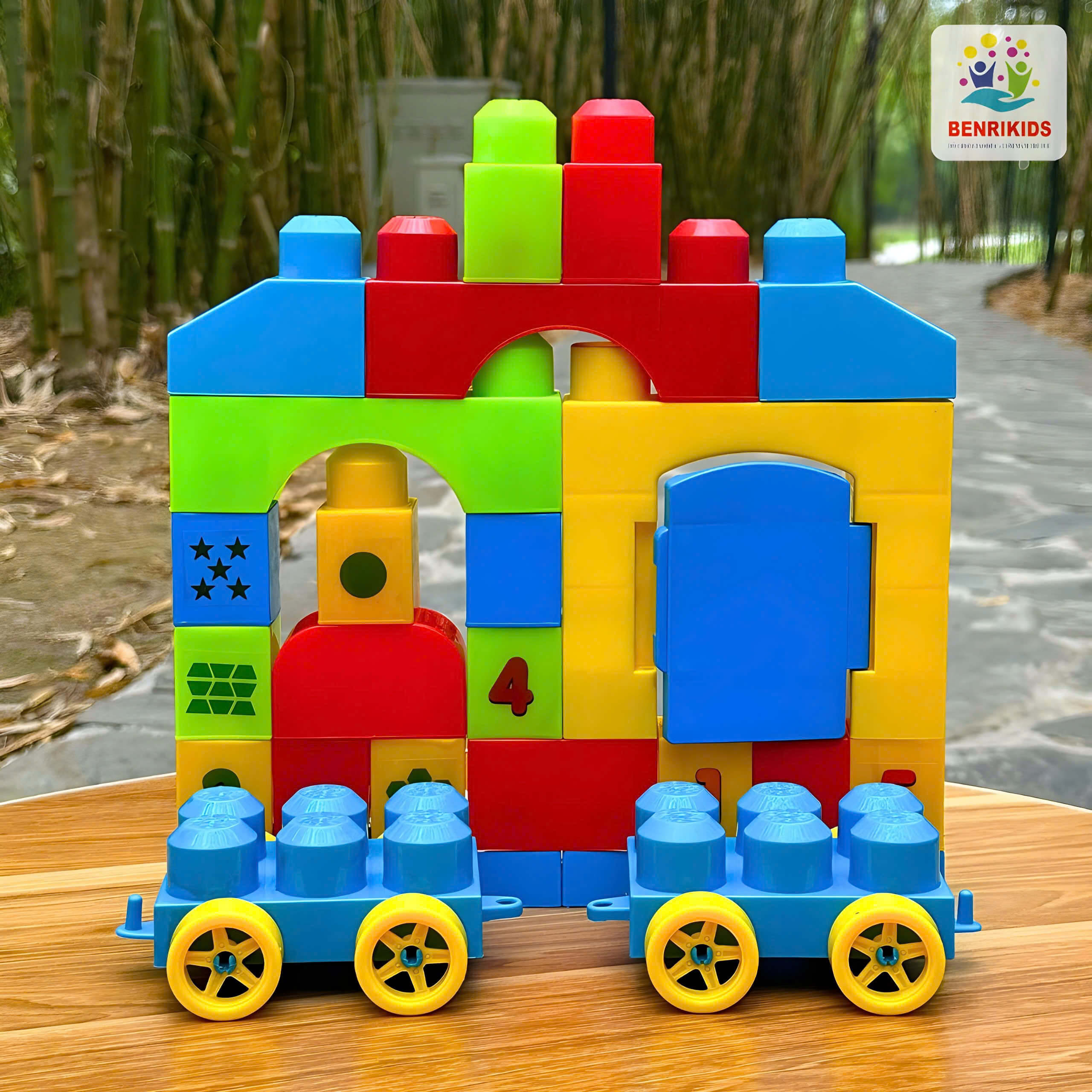 Đồ Chơi Xếp Hình Cho Bé 33 Chi Tiết Khối Nhựa Lớn ABS An Toàn, Ghép Hình Phát Triển Tư Duy Trẻ Em