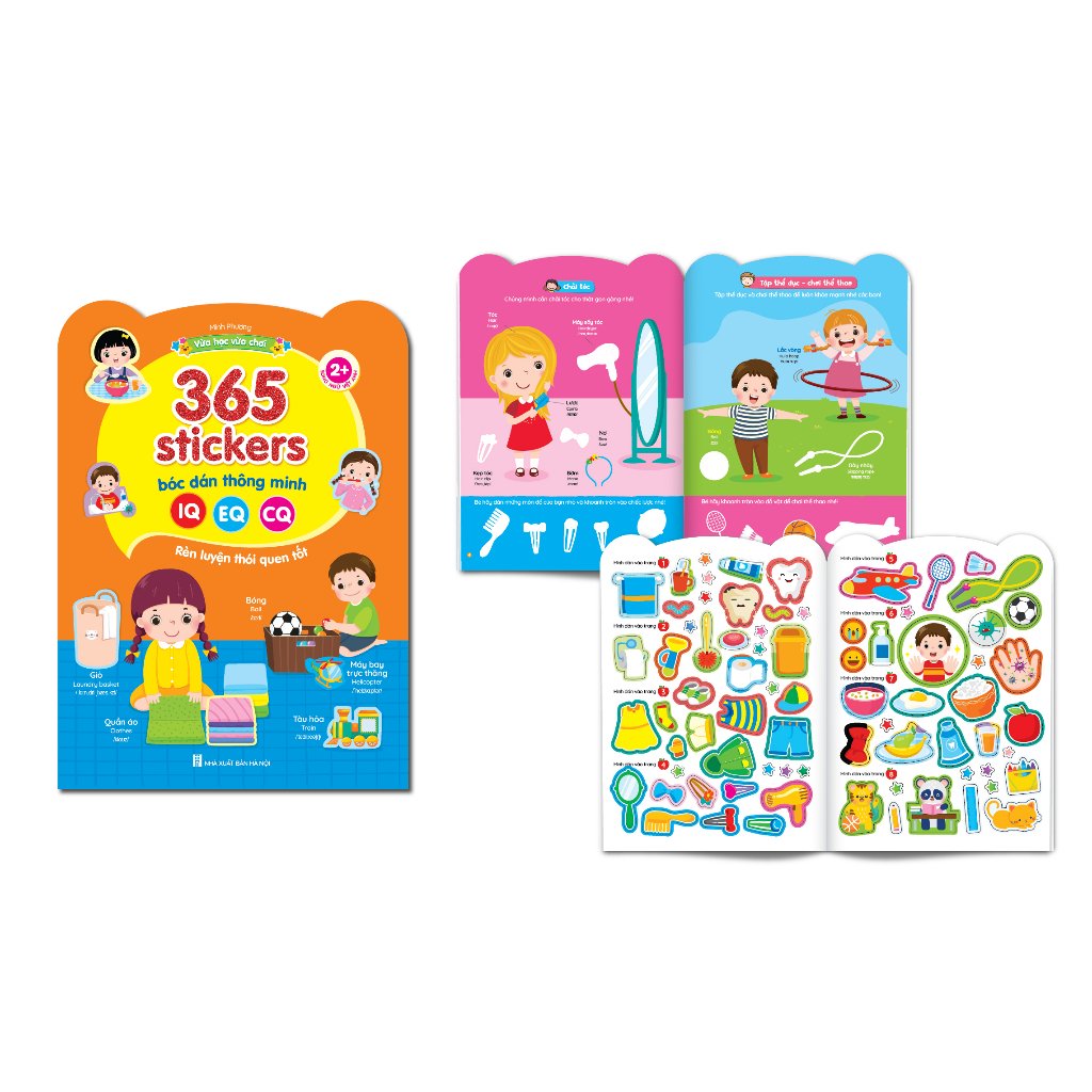 Bộ 6 Cuốn 365 Stiker Bóc Dán Thông Minh