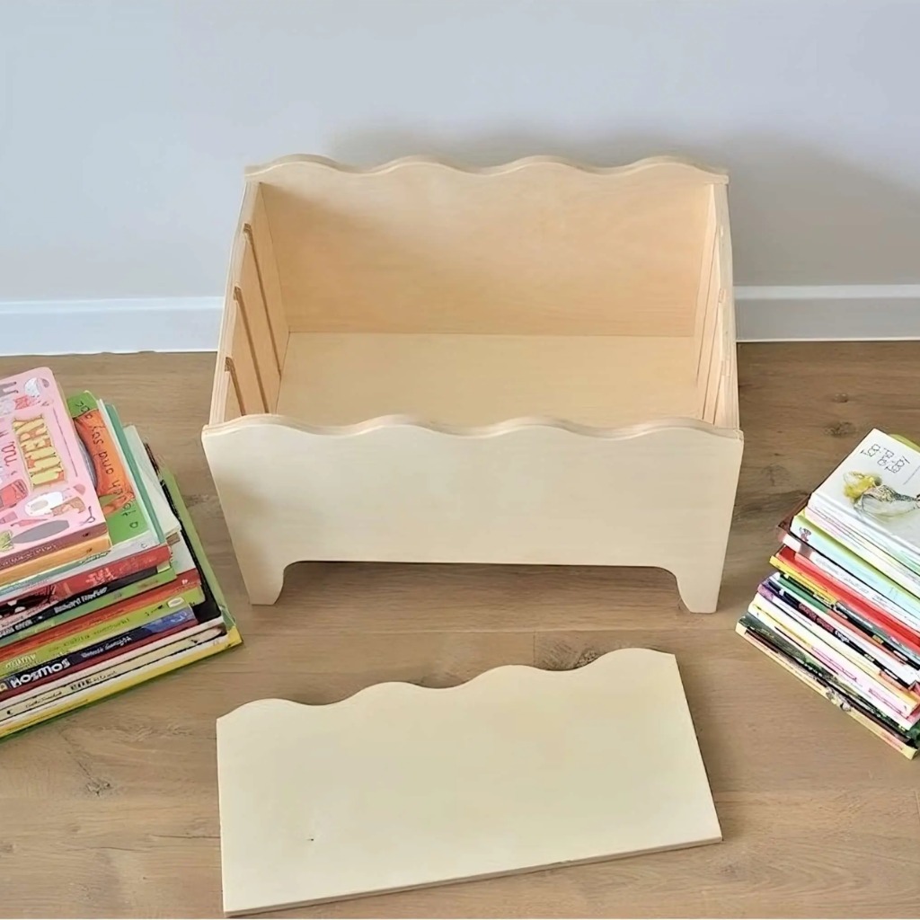 Kệ Đựng Sách Đồ Chơi Montessori Phong Cách Nhật Bản Ngăn Chia Linh Hoạt