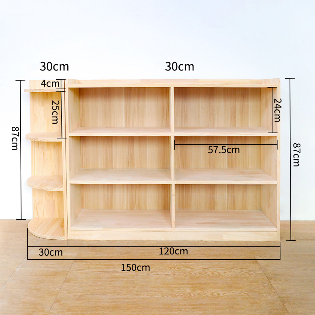 Tủ Montessori Đựng Đồ Chơi Trang Trí Phòng Học Phòng Cho Bé