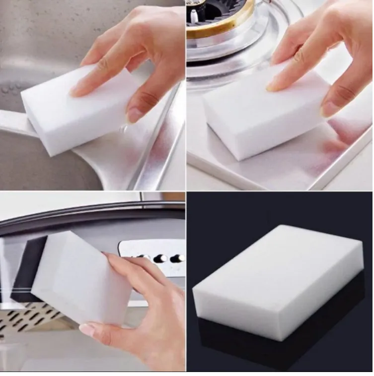 GÓI 2 MIẾNG MELAMINE LAU CHÙI VẾT BẨN ĐA NĂNG (KÍCH THƯỚC 12.5 X 8 X 3.5CM), mút lau chùi không cần nước tẩy