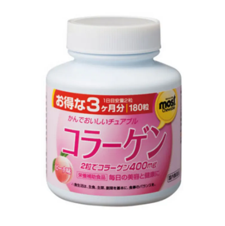 VIÊN UỐNG BỔ SUNG COLLAGEN ORIHIRO VỊ ĐÀO 180 VIÊN