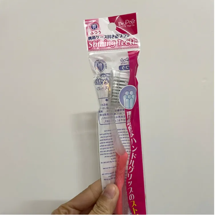 (1 CÁI) BÀN CHẢI ĐÁNH RĂNG NGƯỜI LỚN CÓ NẮP ĐẬY DR POLIR