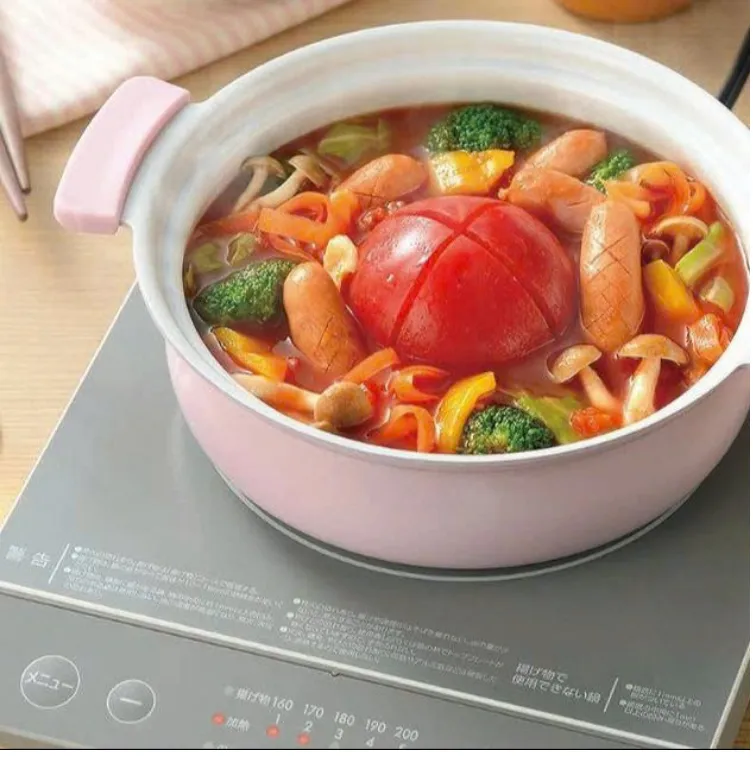 NỒI LẨU MINI NHÔM ĐÚC CHỐNG DÍNH DÙNG ĐƯỢC BẾP TỪ CORONTO (ĐƯỜNG KÍNH 18CM - MÀU HỒNG PASTEL)