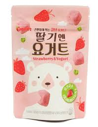 [HÀN QUỐC] SỮA CHUA TRÁI CÂY SẤY LẠNH CHO BÉ 6 THÁNG YOMIT (GÓI 16GR) - VỊ DÂU