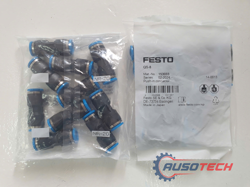 Đầu nối thẳng 8mm Festo QS-8 (153033)