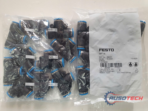 Đầu nối khí dạng T 10mm Festo QST-10 (153131)