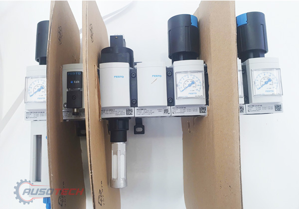 Hình thực tế nguyên cụm bộ lọc khí nén Festo MS4 tại Ausotech