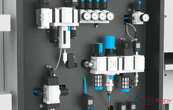 Cấu tạo và nguyên lý hoạt động của bộ lọc khí nén Festo trong tủ điện nhà máy