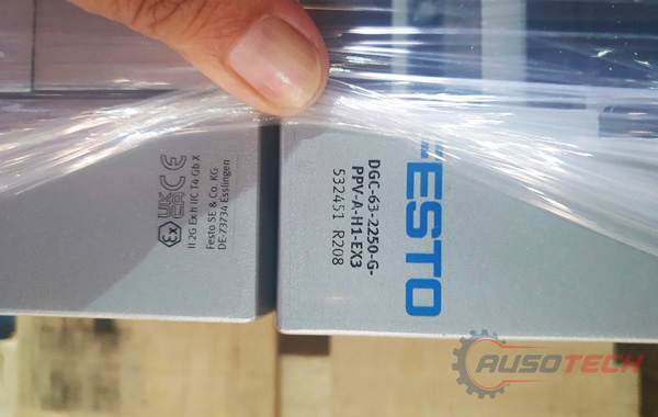 Xy lanh trượt Festo DGC chống cháy nổ dùng cho nhà máy dược, thực phẩm